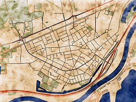 Map of Rheden with the style 'Serene Summer' by Maporia