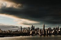 Toits de New York au coucher du soleil