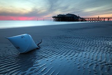 Evening atmosphere in Sankt Peter Ording by Marko Sarcevic