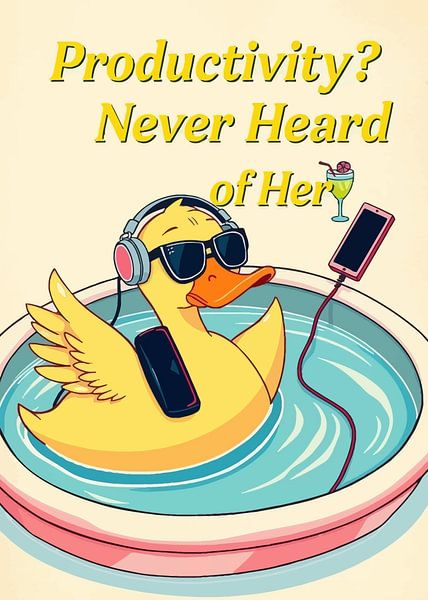 Duck in Tub: Productivity? Never Heard by MIROKKU
