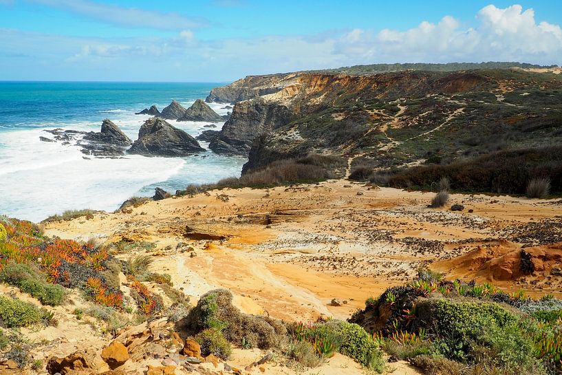 Fishermen’s Trail Portugal – atemberaubende Küstenfotografie mit Meer, Klippen und Wanderweg. von Miriam Schwarzfischer Fotografie