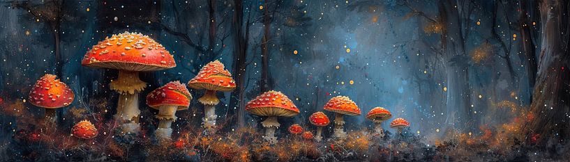 Mushroom Artwork | Fungal Lore by Art Whims