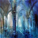 Blaue Säulenhalle von Annette Schmucker Miniaturansicht