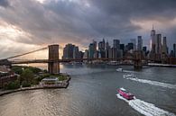 East River avec le pont de Brooklyn par Kurt Krause Aperçu