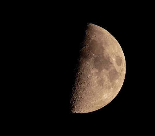 Crescent moon on a summer night