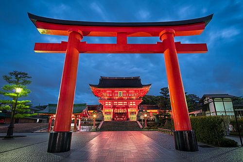Fushimi Inari Taisha schrijn in Kyoto, Japan
