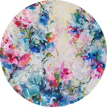Fresh Dash - kleurrijk abstract schilderij van Qeimoy