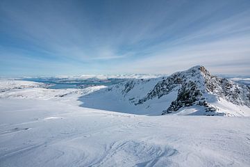 Winterlandschap bij Tromso van Leo Schindzielorz