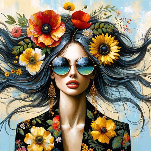 She loves flowers III