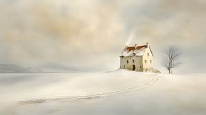 Das Haus auf dem Schneehügel