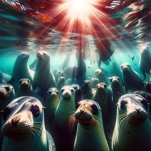 Group of Seals von Eric Nagel