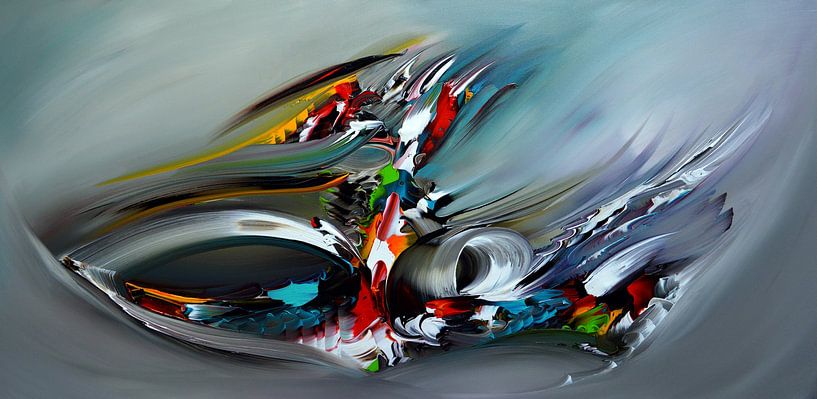 Abstract 1 by Gena Theheartofart