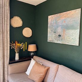 Photo de nos clients: Claude Monet Ipression, soleil levant, sur toile