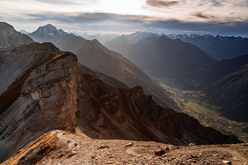Een warme herfst wandeling in de Oostenrijkse alpen van Hidde Hageman