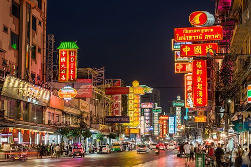 Chinatown Bangkok a l'heure bleue