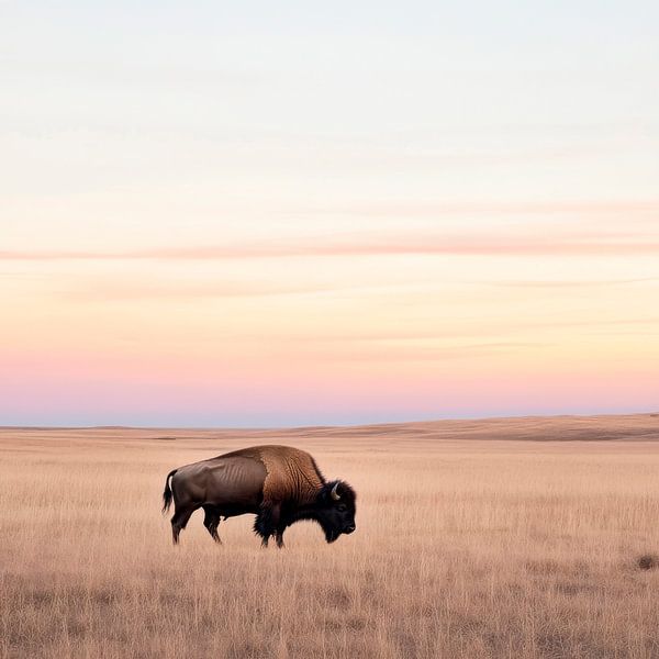 Bison dans l'immensité par Poster Art Shop