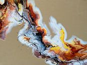 Organische Beweging - acrylverf op canvas van Hannie Kassenaar thumbnail