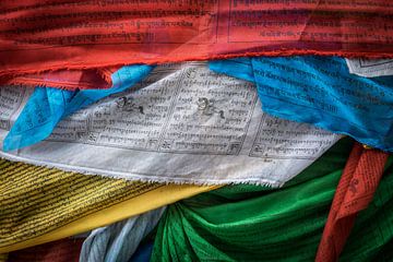 Tibetaanse gebedsvlaggetjes van Roel Beurskens