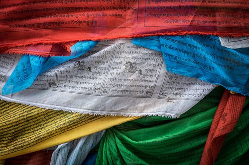 Tibetan prayer flags by Roel Beurskens