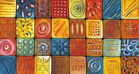 Abstract kleurrijk schilderij | Abstract 848 van Kunst Kriebels thumbnail