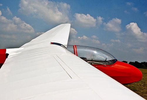 Ein altes Segelflugzeug