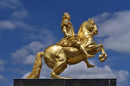 Statue &quot;Goldener Reiter&quot; in Dresden