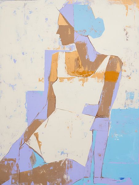 Geometry Muse van Abstract Schilderij