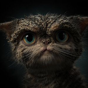 Die böse Gremlin-Katze