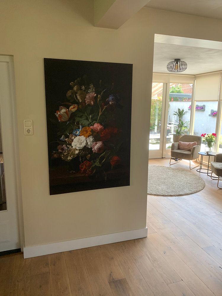 Vase with flowers, Rachel Ruysch (seen at vtwonen) 