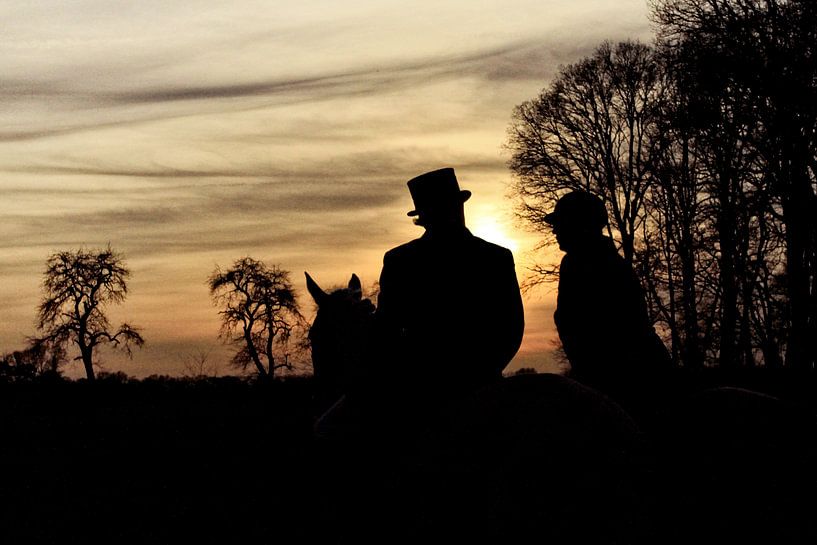 Slipjacht zonsondergang van Wybrich Warns