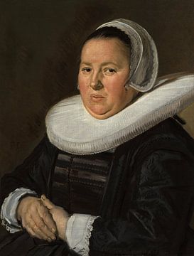Portret van een vrouw op middelbare leeftijd, Frans Hals