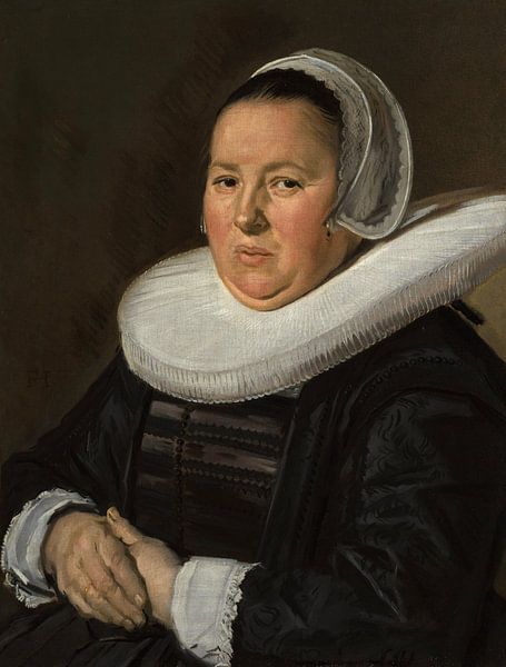Bildnis einer Frau mittleren Alters, Frans Hals von Meisterhafte Meister