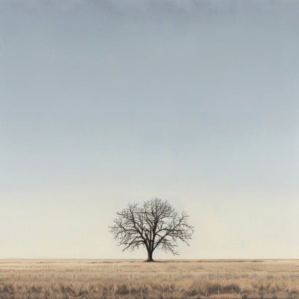 Einsamer Baum von Poster Art Shop