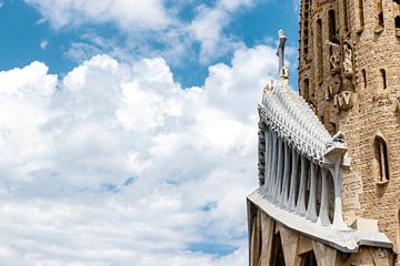 Façade of the Sagrada Familia church in Barcelona, Catalonia, Spain