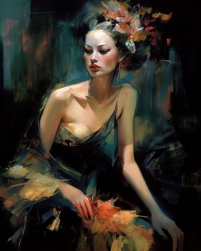 Modernes Porträt "Nach dem Tanz"