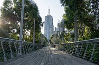 Weg naar Melbourne centraal, Australië