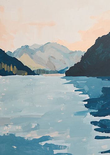 Blauwe rust: de stille omarming van een meer