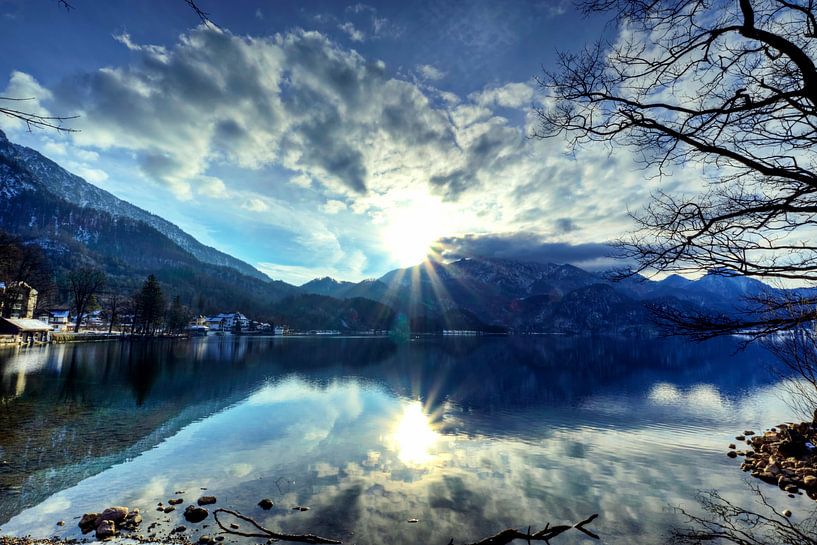 Blauw uur op de Walchensee van Roith Fotografie