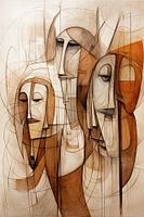 Abstracte gezichten