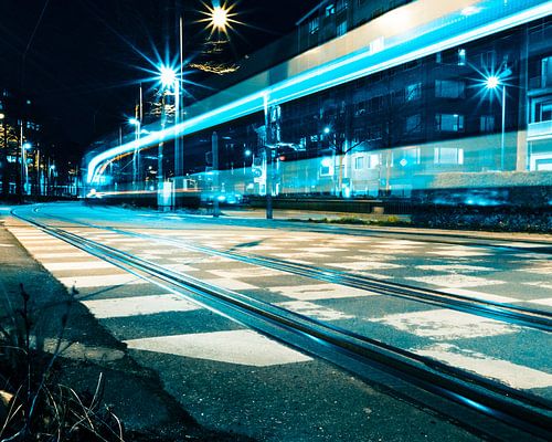 Tram bij nacht - Antwerpen