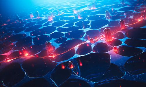 Dynamisch abstract schilderij