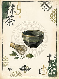 Le rituel japonais du matcha : l'harmonie intemporelle entre le thé, la nature et la tradition sur my pixel art