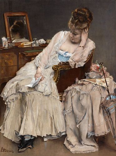 ALFRED STEVENS,MEMORIES EN REGRETTEN