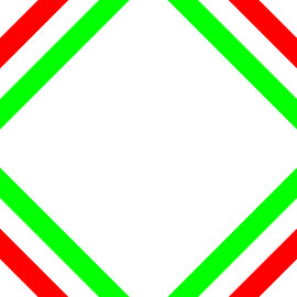 No Crossing | CutOuts | Color 2 of 3 | Permutation 2 of 6 von Gerhard Haberern