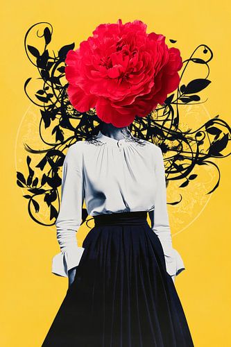 L'élégance fleurie dans un jeu de couleurs