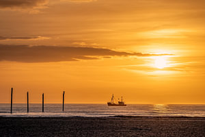 Sonnenuntergang an der Nordseeküste