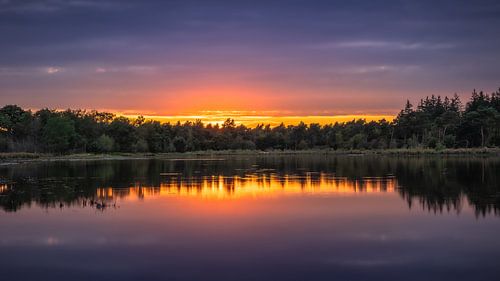 Sunset at the Buntven by Harold van den Hurk