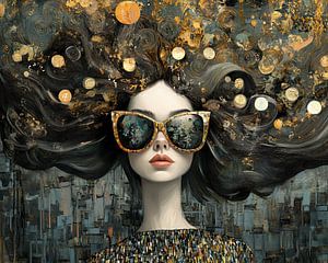 Frau mit Goldmünzen