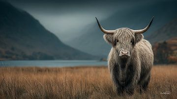 schotse hooglander / schotse hooglander kalfje van Gelissen Artworks