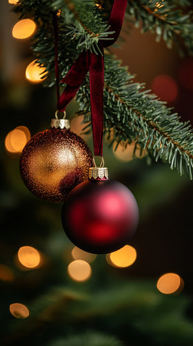 Boules de Noël bourguignonnes brillantes